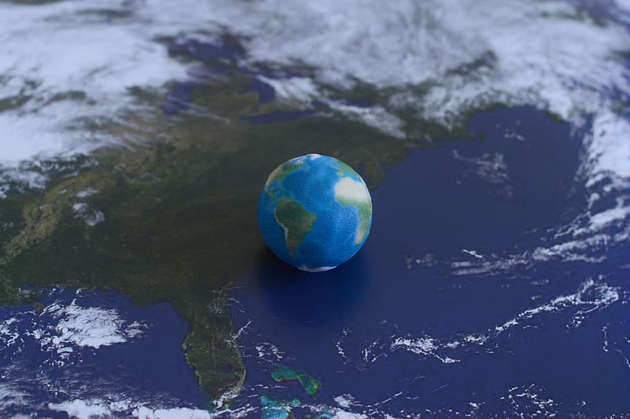 planet, model, earth, blue, nature, globe - man made object HD wallpaper