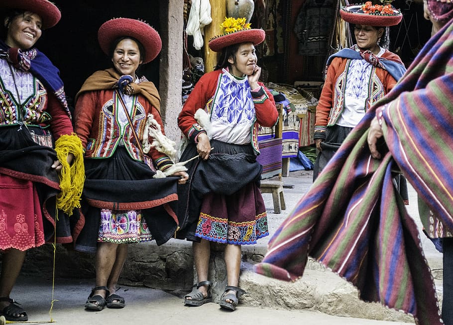 women, person, people, unmarried, weavers, collective, peruvian, HD wallpaper