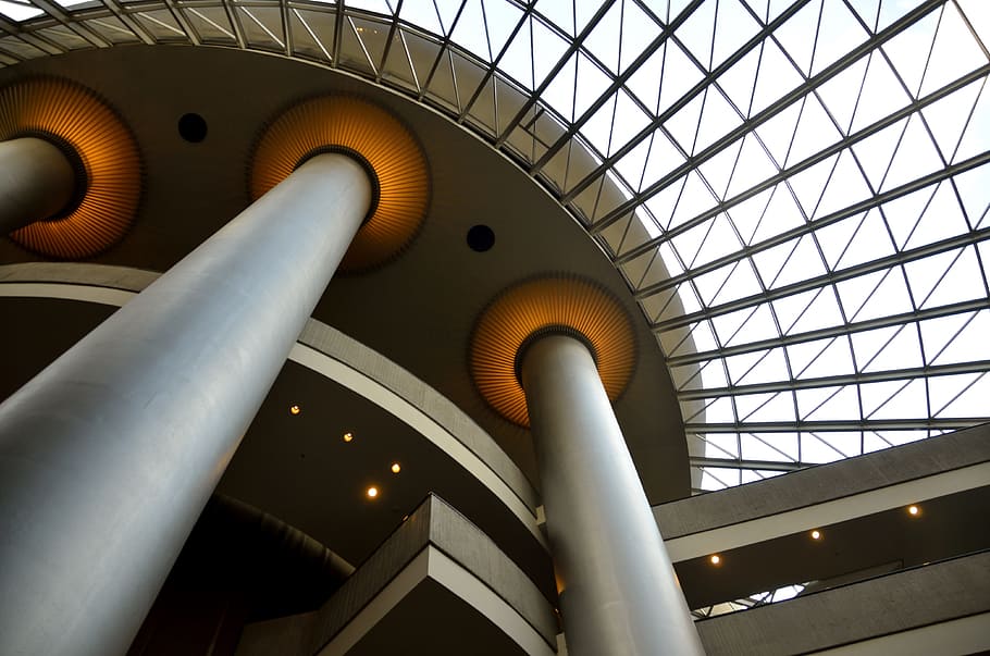 Architecture, Interior, Building, Hotel, design, architectural HD wallpaper