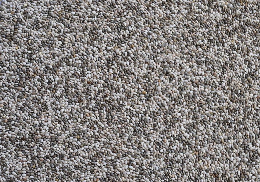 gray and white surface, chia, seeds, foods, edible, healthy, nutritious, HD wallpaper