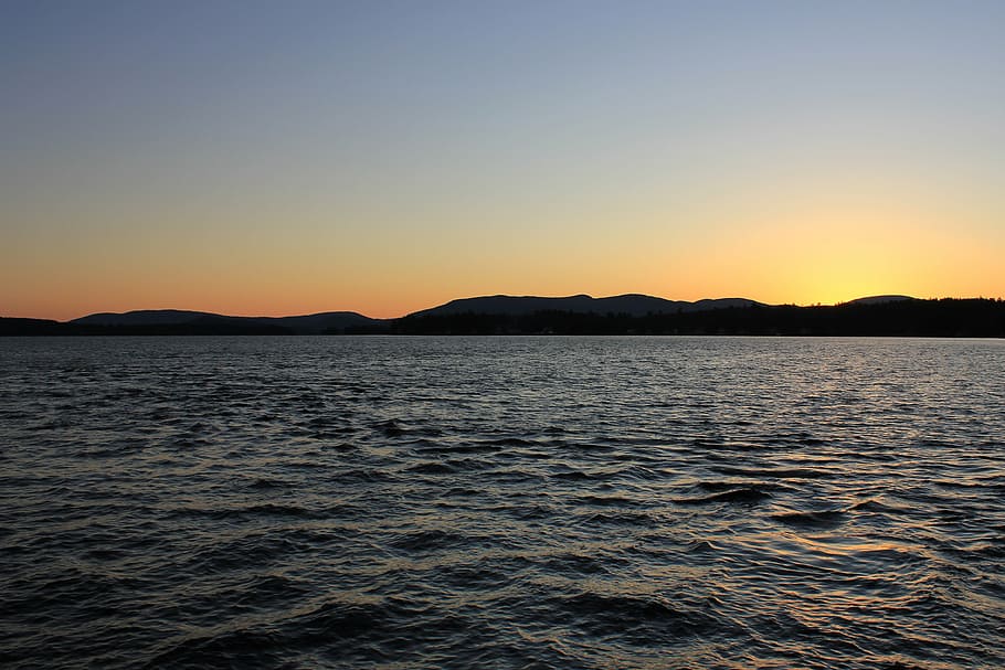 lake, sunrise, sunset, sea, nature, summer, sky, water, dusk HD wallpaper