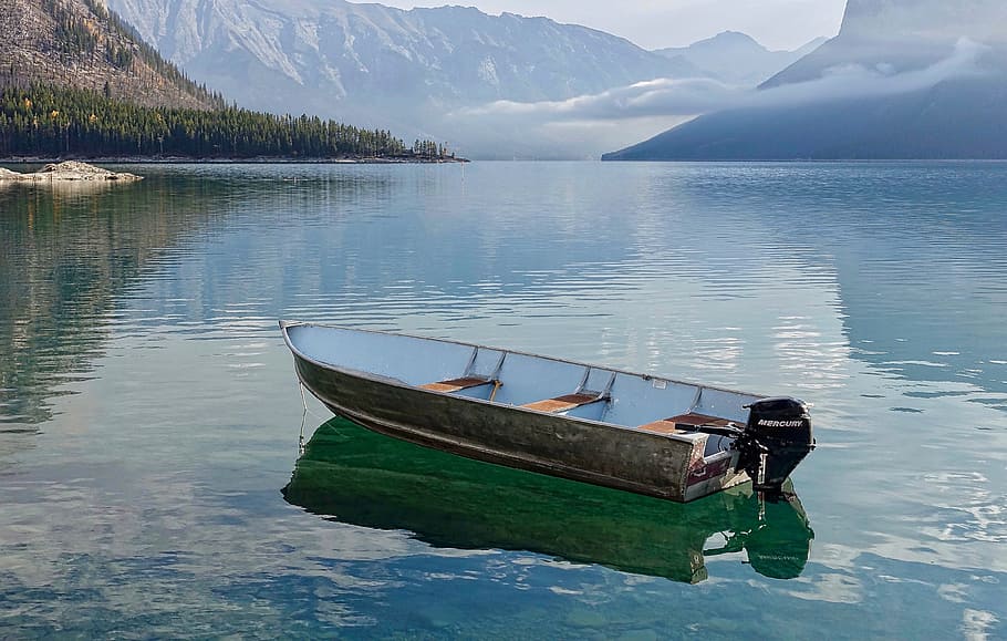 Boat, Tranquility, Calm, Scenic, peaceful, scenery, nature, HD wallpaper