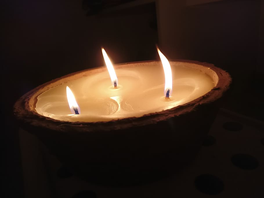 fire, candle, wax, light, flame, burning, heat - temperature HD wallpaper