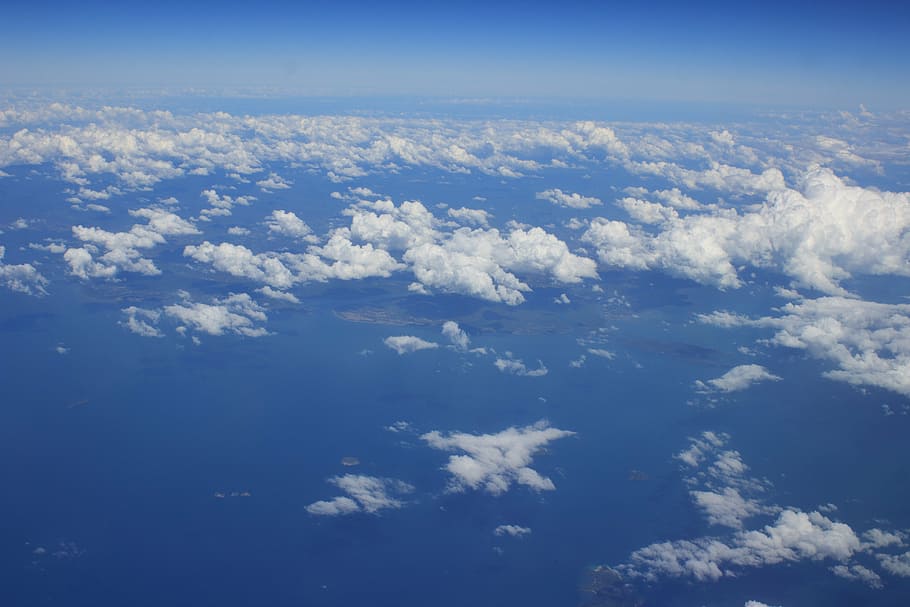 clouds, heavy, breathtaking, white, sky, beautiful, nature HD wallpaper