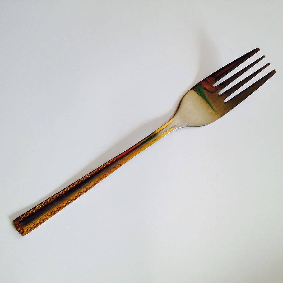 Fork, Table, Covered, Dinner, Cutlery, studio shot, no people HD wallpaper