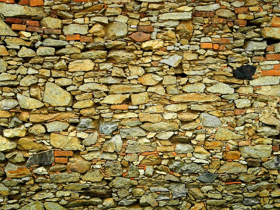 multicolored stone wall, old wall, texture, backgrounds, pattern HD wallpaper