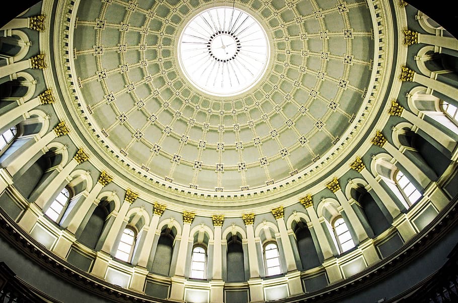 dome, architecture, travel, ceiling, building, built structure HD wallpaper