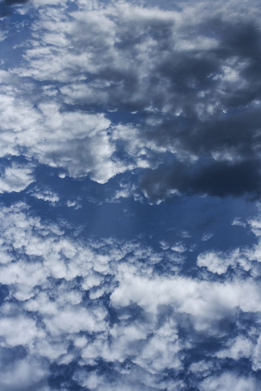 clouds, blue, sunset, sky, white, white clouds, nature, landscape HD wallpaper