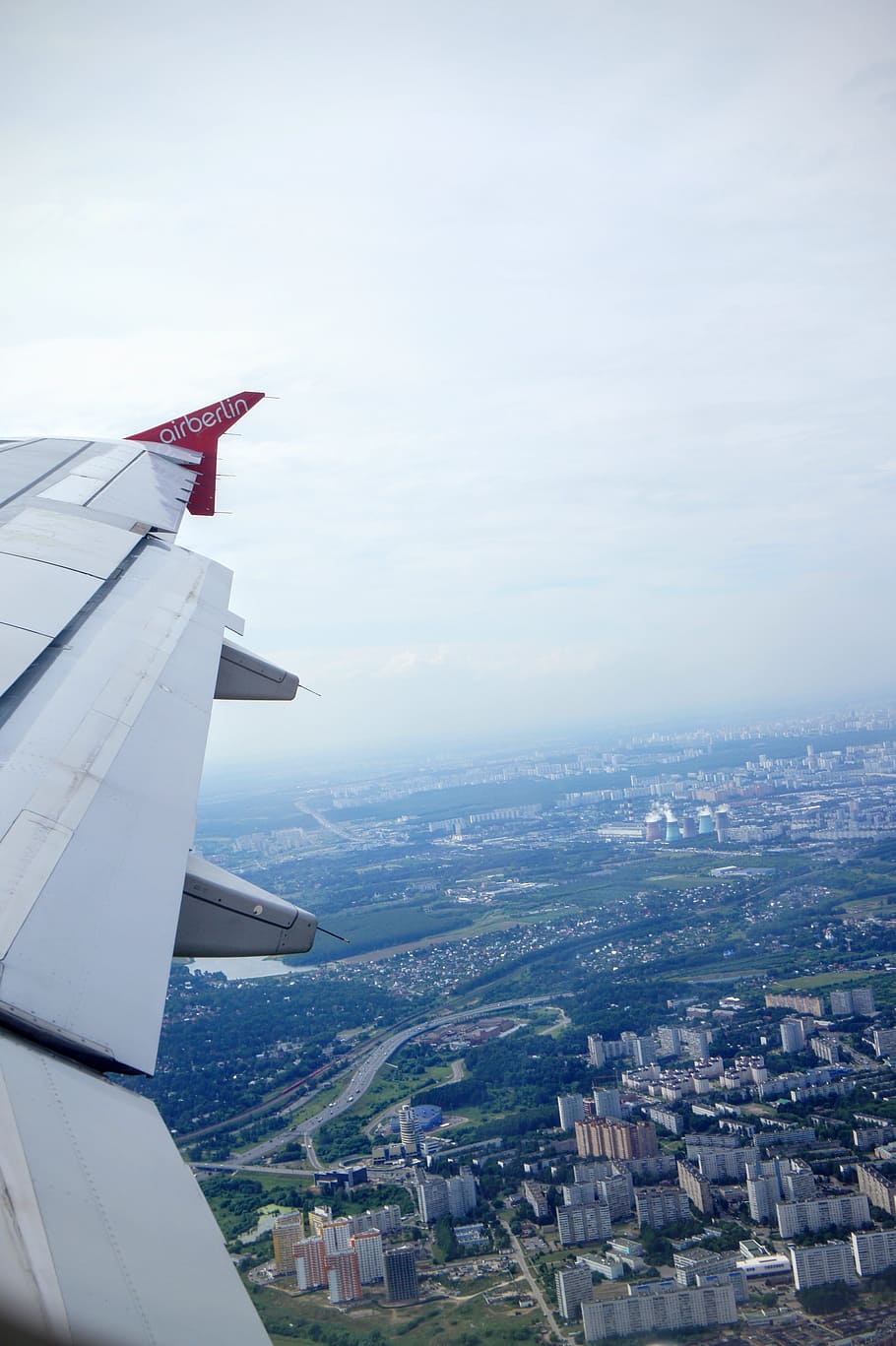 Aircraft, Wing, Clouds, Fly, sky, landing, airplane, flying, HD wallpaper