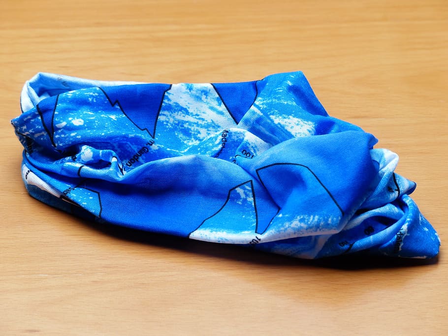 Scarf, Colorful, blue, multi function cloth, clothing, garment