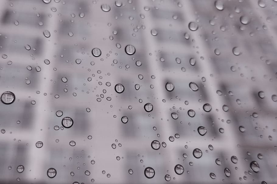 non, dew, water, pattern, trickle, window, grey, apartments HD wallpaper