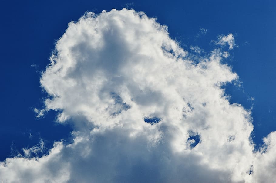 clouds, sky, white, blue, cloud - sky, nature, cloudscape, no people HD wallpaper