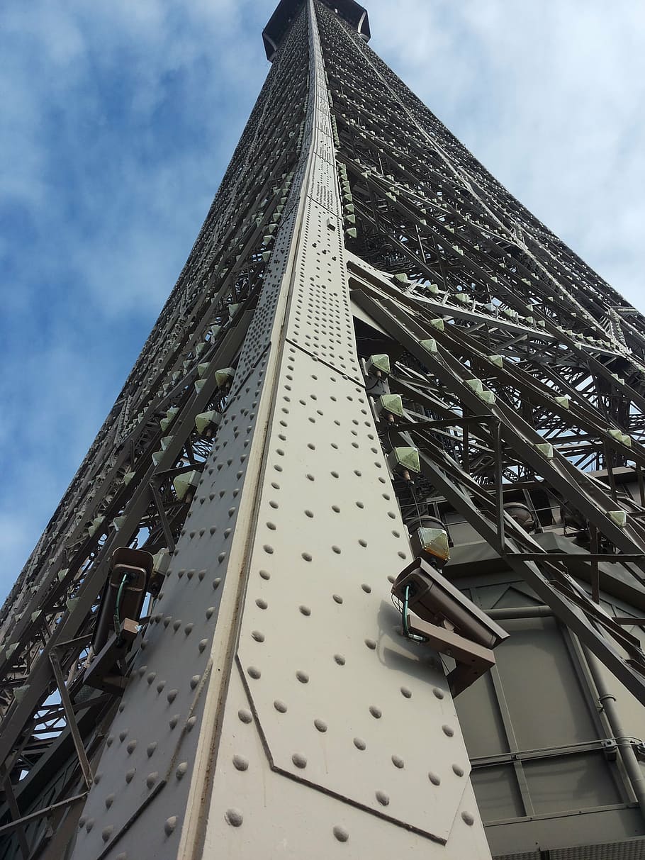 eiffel tower, great, paris, architecture, built structure, low angle view HD wallpaper