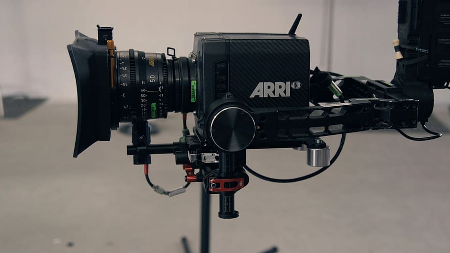 Arri video recorder in shallow focus lens, black video camera HD wallpaper
