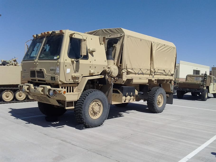 brown warfare truck photo during day time, Military, Lmtv, Defense