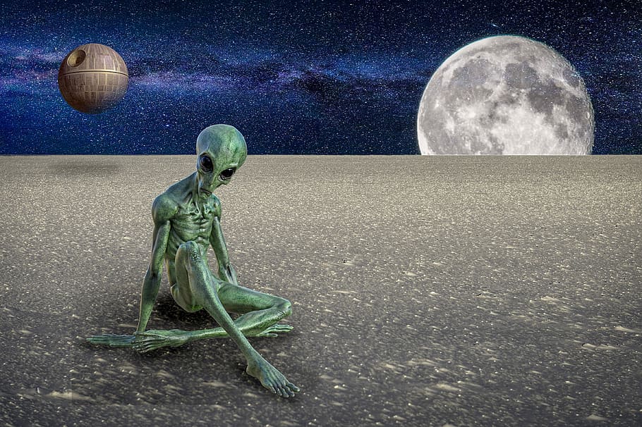 planet, moon, ball, human, astronomy, space, sky, night, human representation HD wallpaper