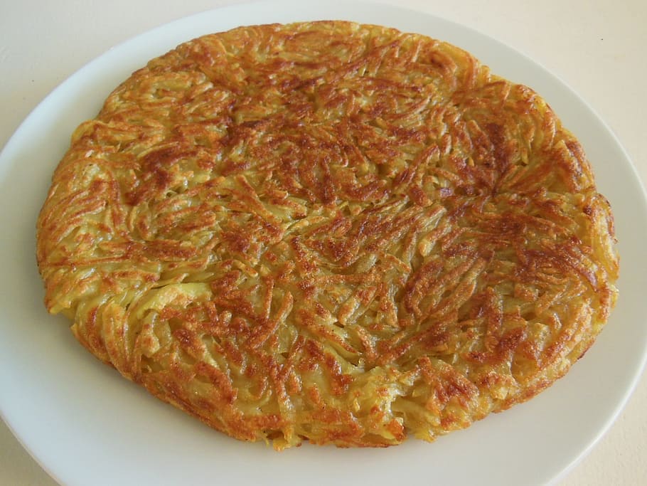 rösti, potatoes, eat, cook, court, main course, food, gourmet HD wallpaper