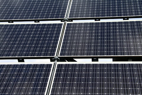 piled solar panels, solar cells, technology, energy, current HD wallpaper