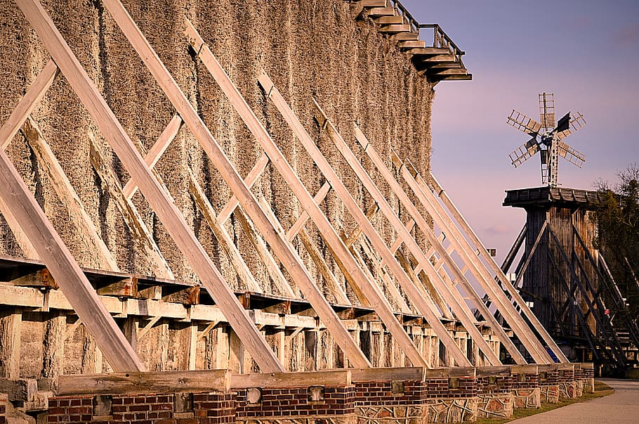 architecture, cooling towers, built structure, sky, day, history HD wallpaper