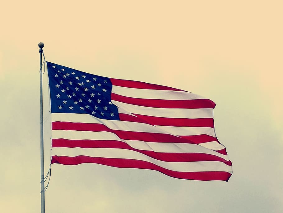 flag of U.S.A., american flag, usa flag, symbol, national, red