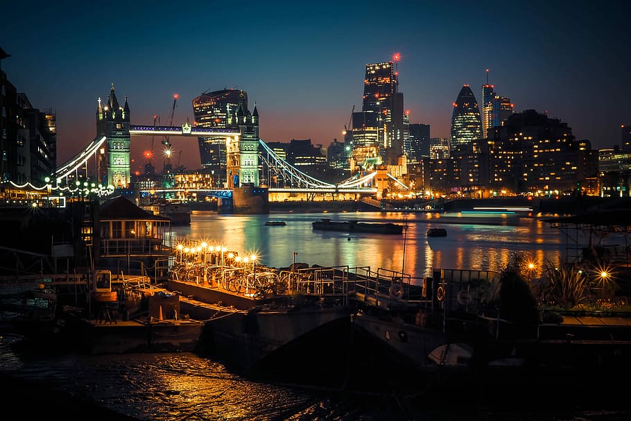bridge over body of water near buildings, Brooklyn Bridge, city HD wallpaper