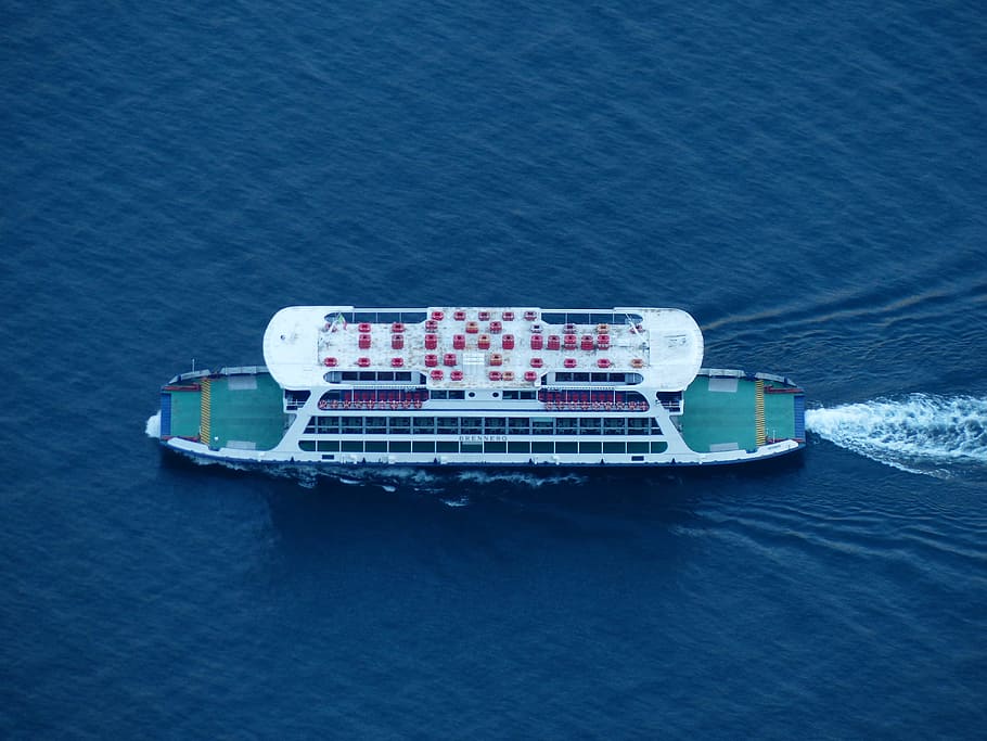 Ferry, Ship, Boot, Transport, sea ​​route, transportation HD wallpaper