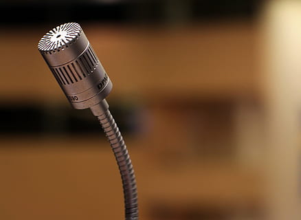 grey table microphone closeup photography, speech, lecture HD wallpaper