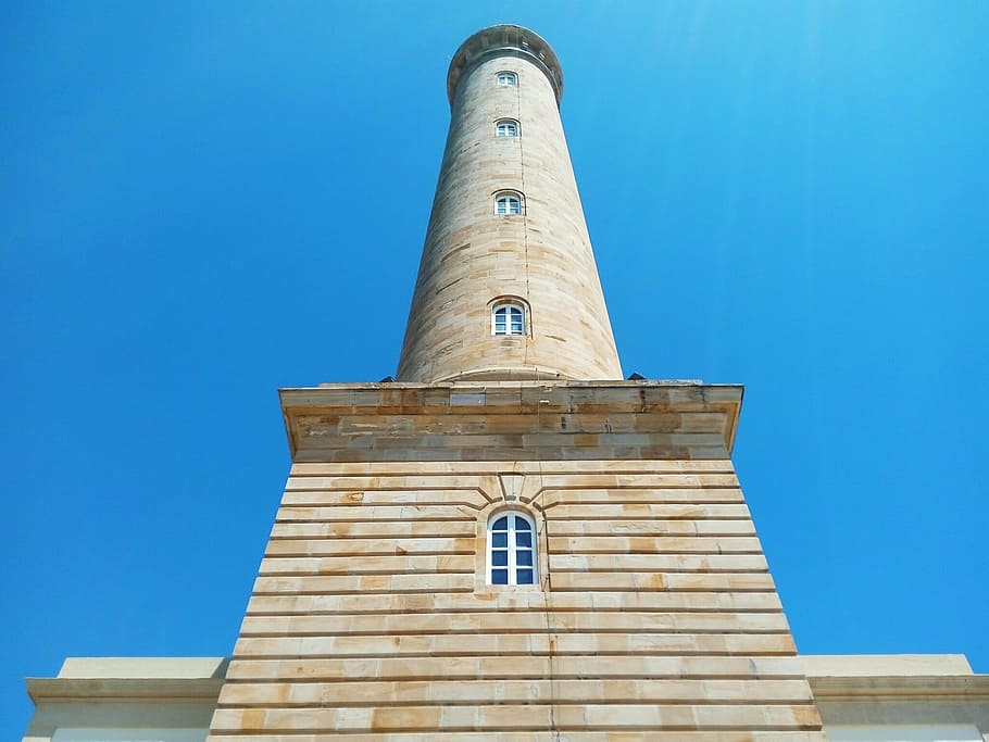 lighthouse, tower, chipiona, spain, navigation, architecture HD wallpaper