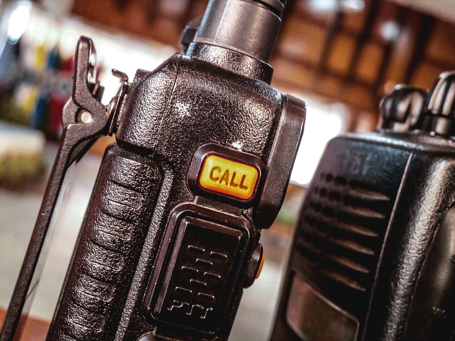walkie-talkie, handheld transceiver, ht, push-to-talk, ptt, HD wallpaper