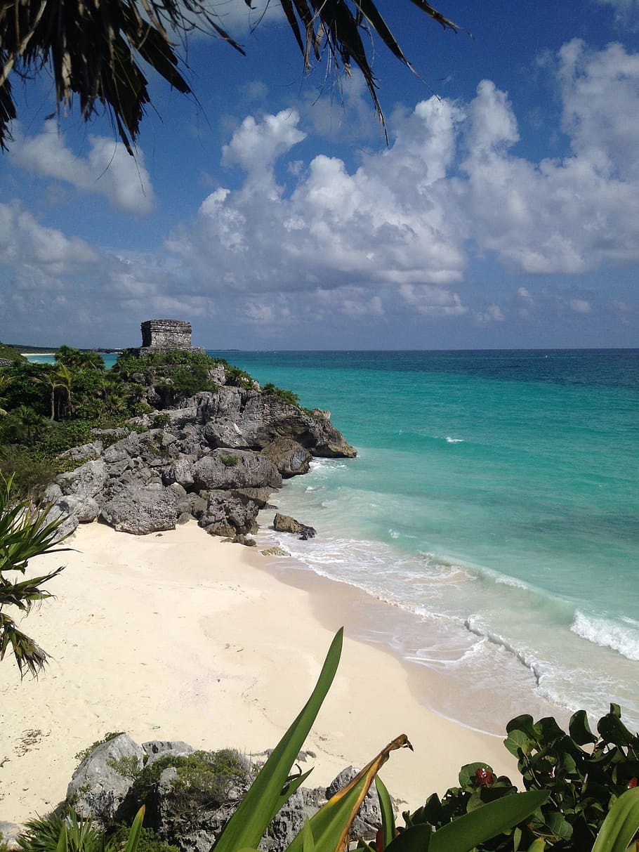 Tulum, Beach, Turquoise, Sand, landscapes, nature, sea, calm HD wallpaper
