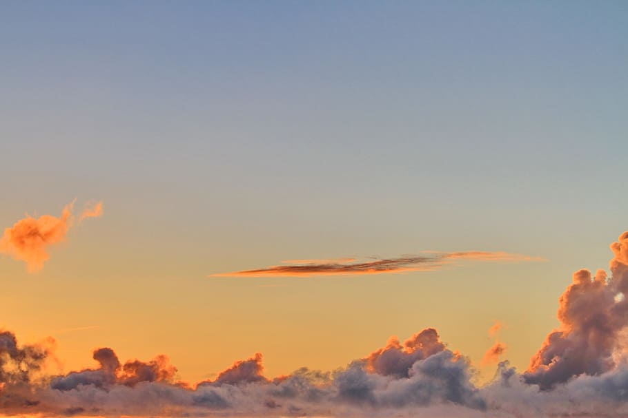 Clouds, Sunset, Sea, Beach, Colors, la palma, brand, island HD wallpaper
