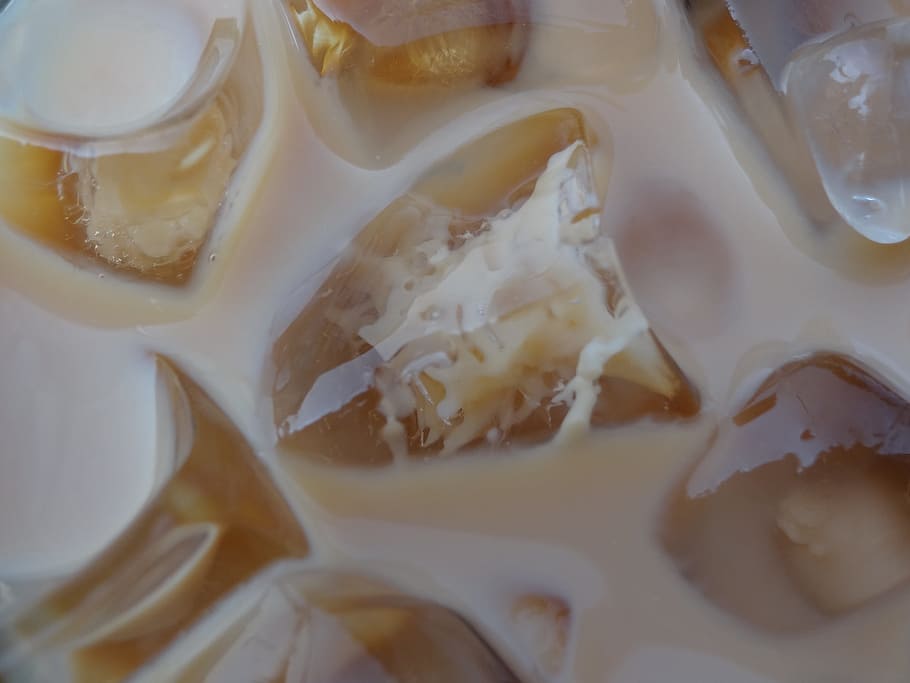 ice, coffee, iced coffee, macro, beverage, photo, caffeine HD wallpaper