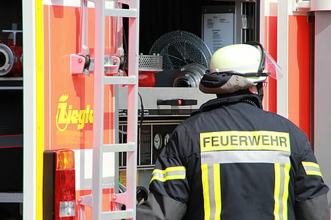 fire, machinist, pump, fire fighter, fire truck, fire-fighting vehicle HD wallpaper