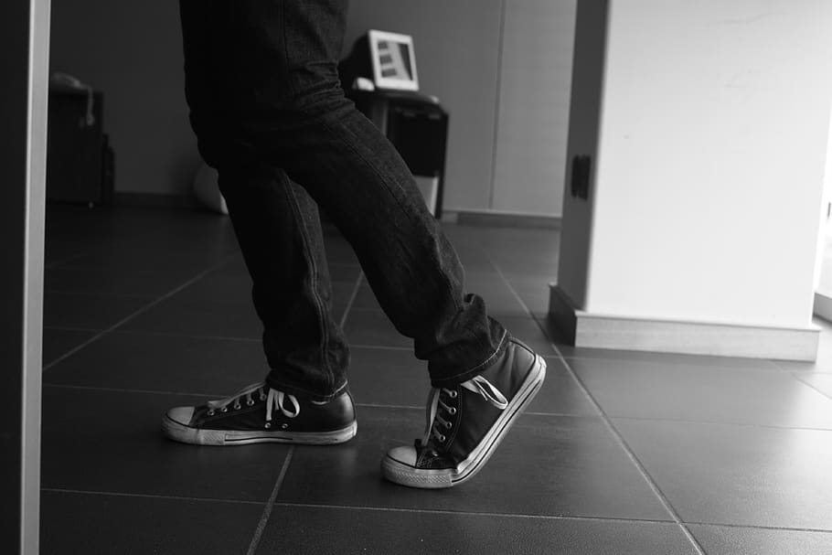 white, black, man, nice, perspective, background, black white HD wallpaper