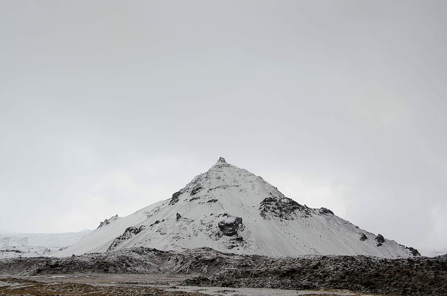 landscape photography of snow mountain, mountain covering with snow HD wallpaper