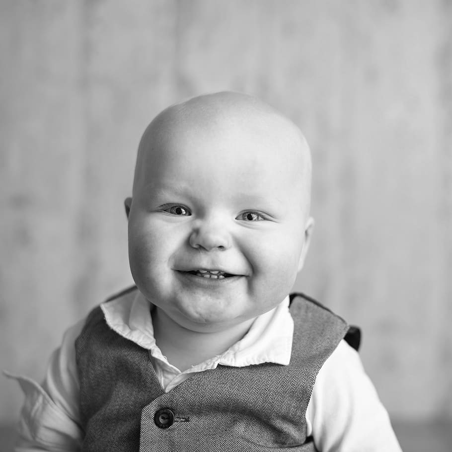 baby, boy, face, portrait, child, childhood, front view, one person HD wallpaper