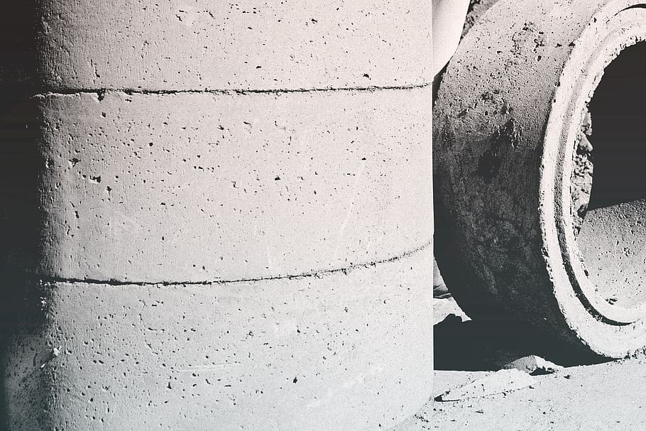 material, concrete, circles, rings, cement, rough, texture HD wallpaper