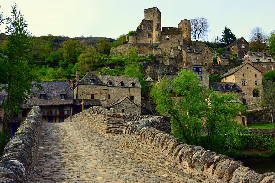 Château De Belcastel, Belcastel, Aveyron, Castle, medieval, HD wallpaper