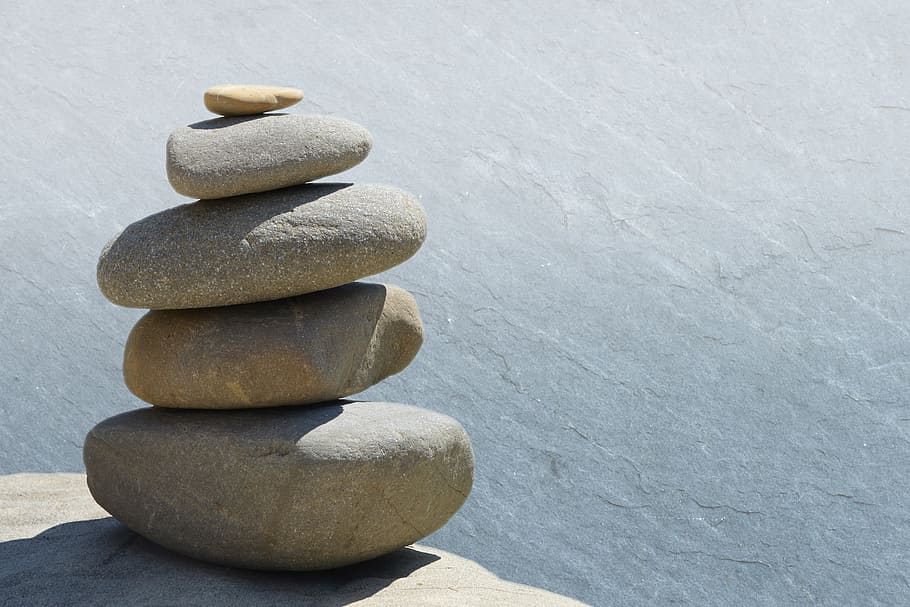 stacked of gray stones, Feng Shui, Meditation, Garden, zen, garden design