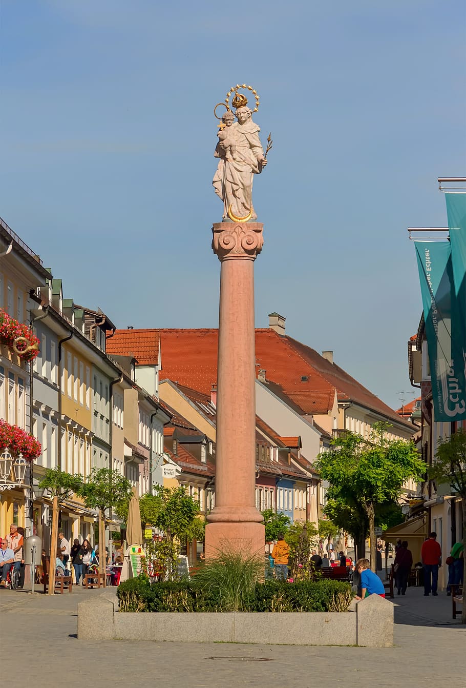 staffelsee, germany, sky, clouds, town, city, urban, plaza HD wallpaper
