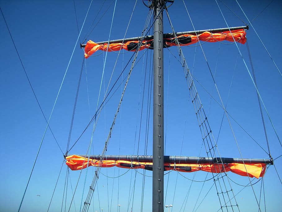 Rigging, Sail, Ship, Sailing Vessel, mast, sea, sailing ship HD wallpaper