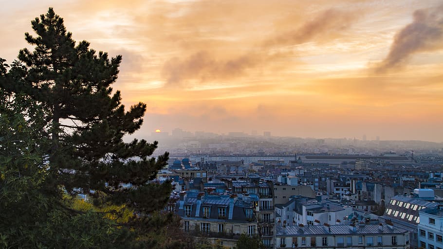 morning, sky, clouds, beautiful, landscape, sunrise, backlighting HD wallpaper
