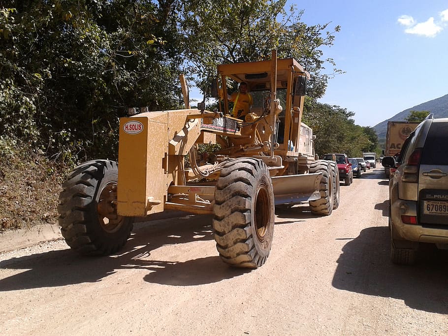 builder, machinery, worker, transportation, land vehicle, mode of transportation HD wallpaper