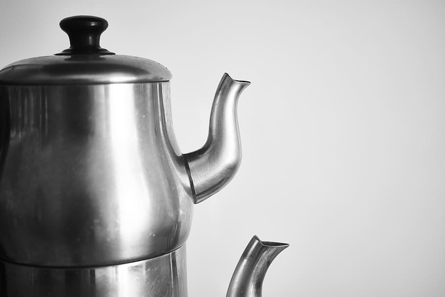 teapot, grey, kitchen, cook, product photo, macro, photography HD wallpaper