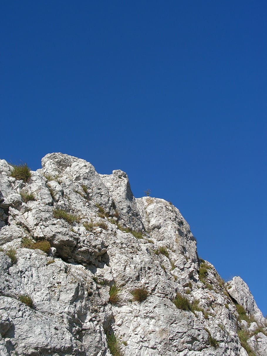 rock, gray, white, stone, heaven, blue, stones, nature, mountain HD wallpaper