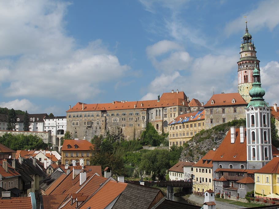 castle cesky, krumlov, český krumlov, cesky krumlov, old town, HD wallpaper