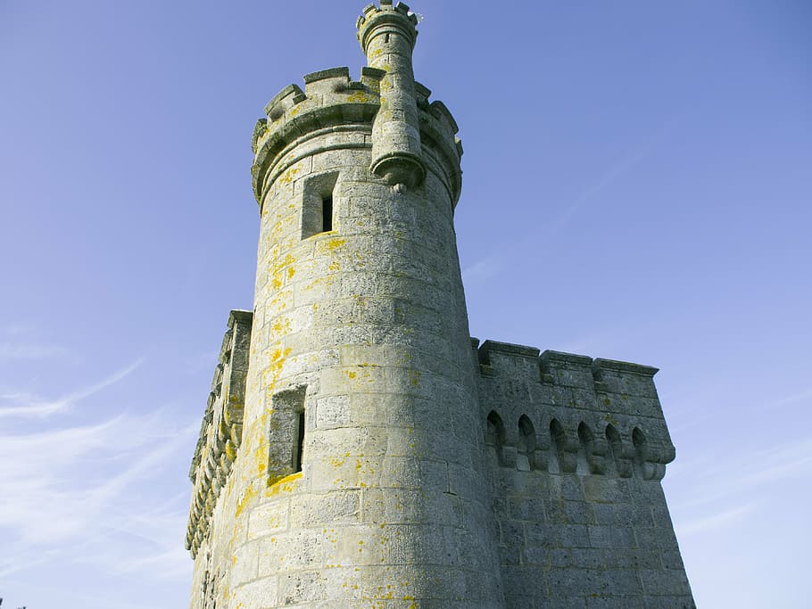 tower, building, baiona, built structure, architecture, low angle view HD wallpaper