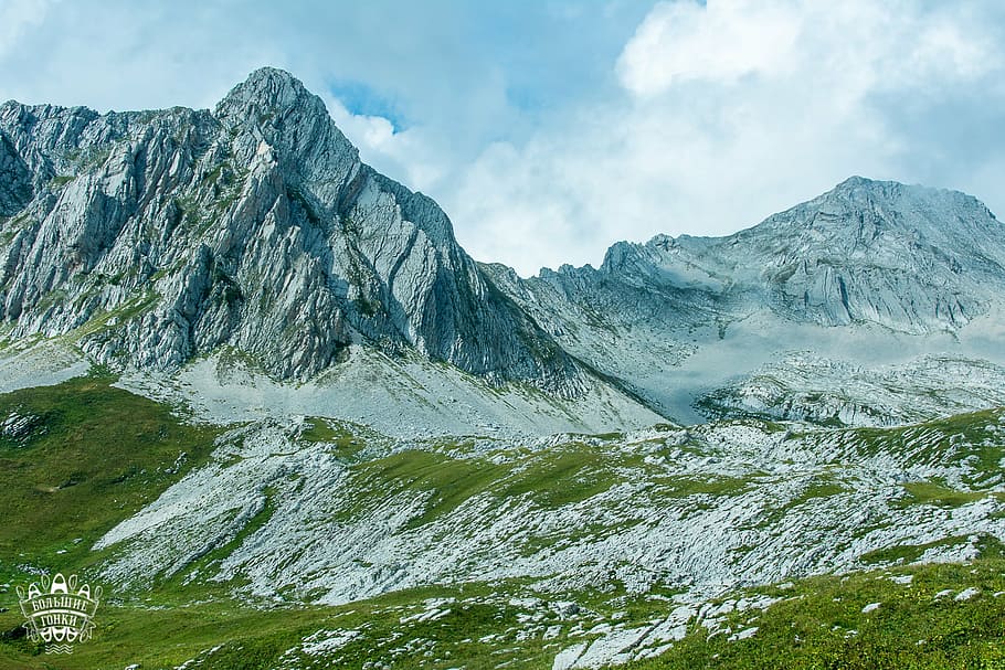 mountains, mountains of abkhazia, stones, nature, landscape, HD wallpaper