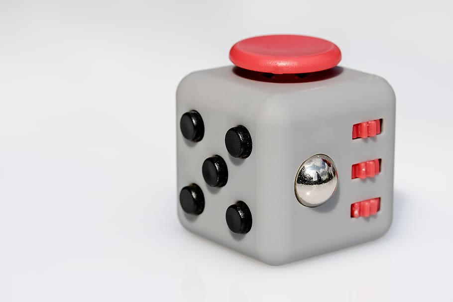 RGB figit Bangers Cube Box Fiddle Toys figet Dice Stress Cubes enfants adultes Gadget 