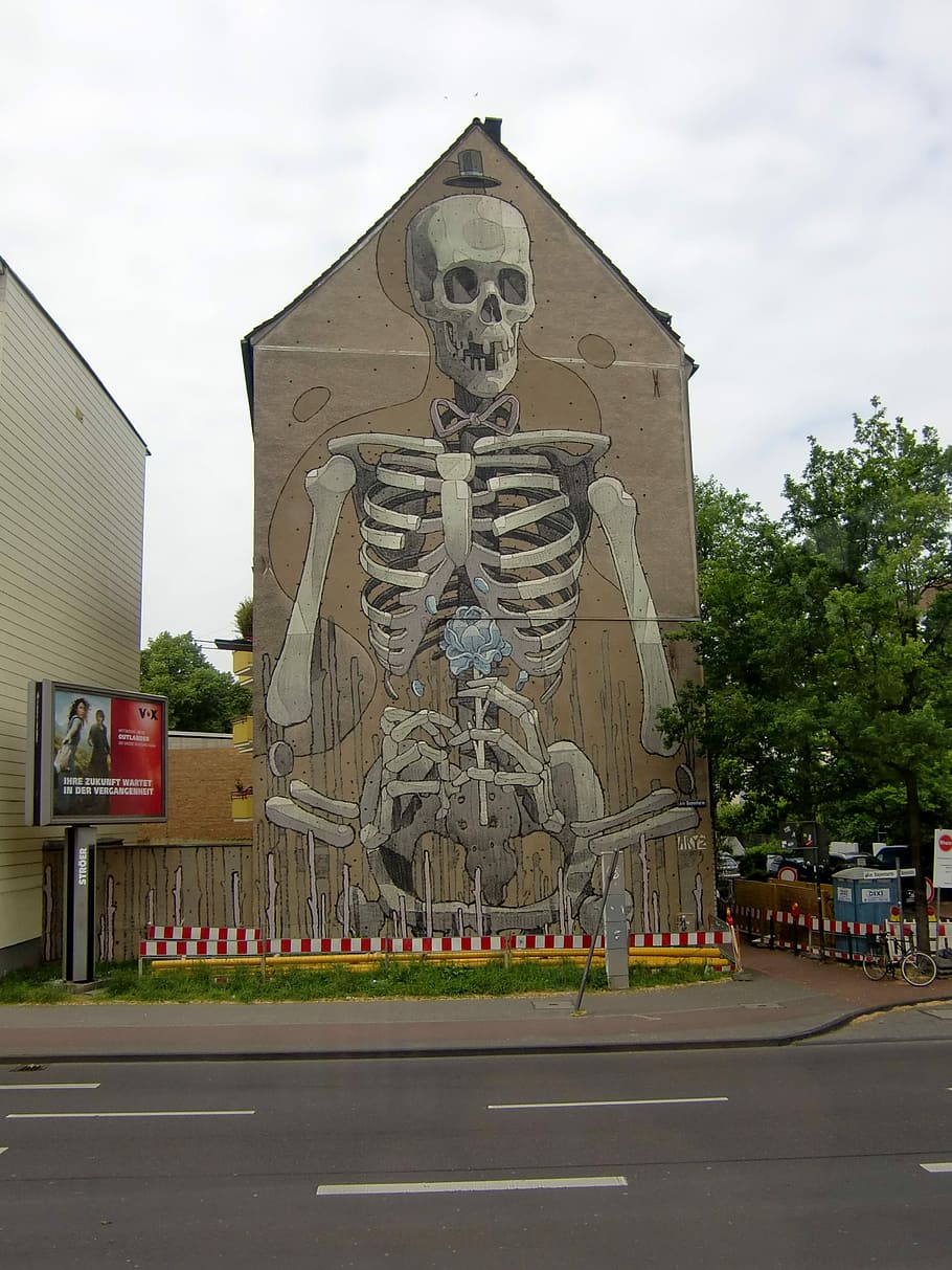 Cologne, Home, Architecture, Facade, building, grafitti, art HD wallpaper